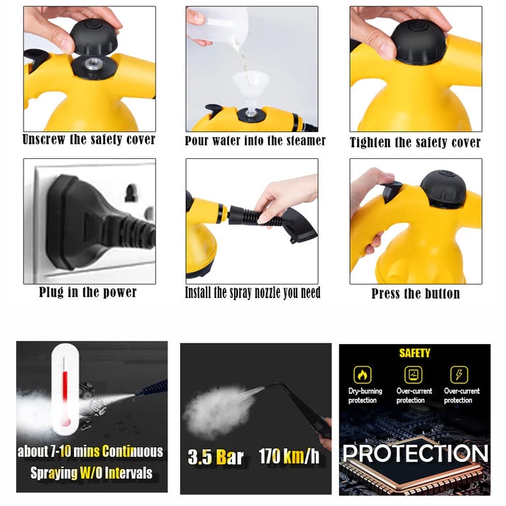 vaporizador para limpieza